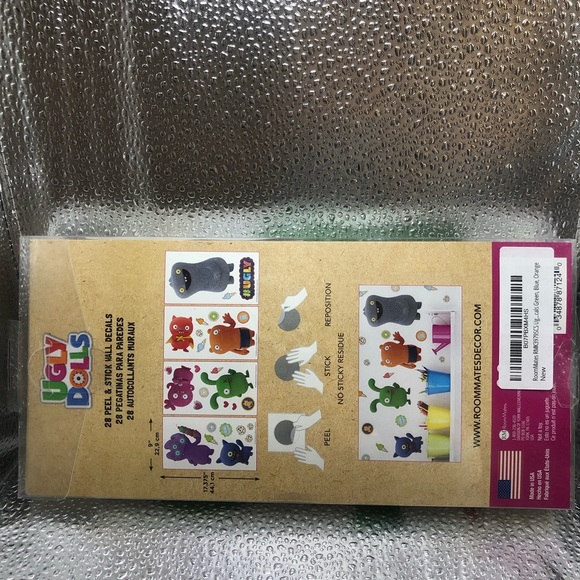Ugly dolls removable & repositionable. 28 peel & stick wall decals. NWT - Picture 2 of 5